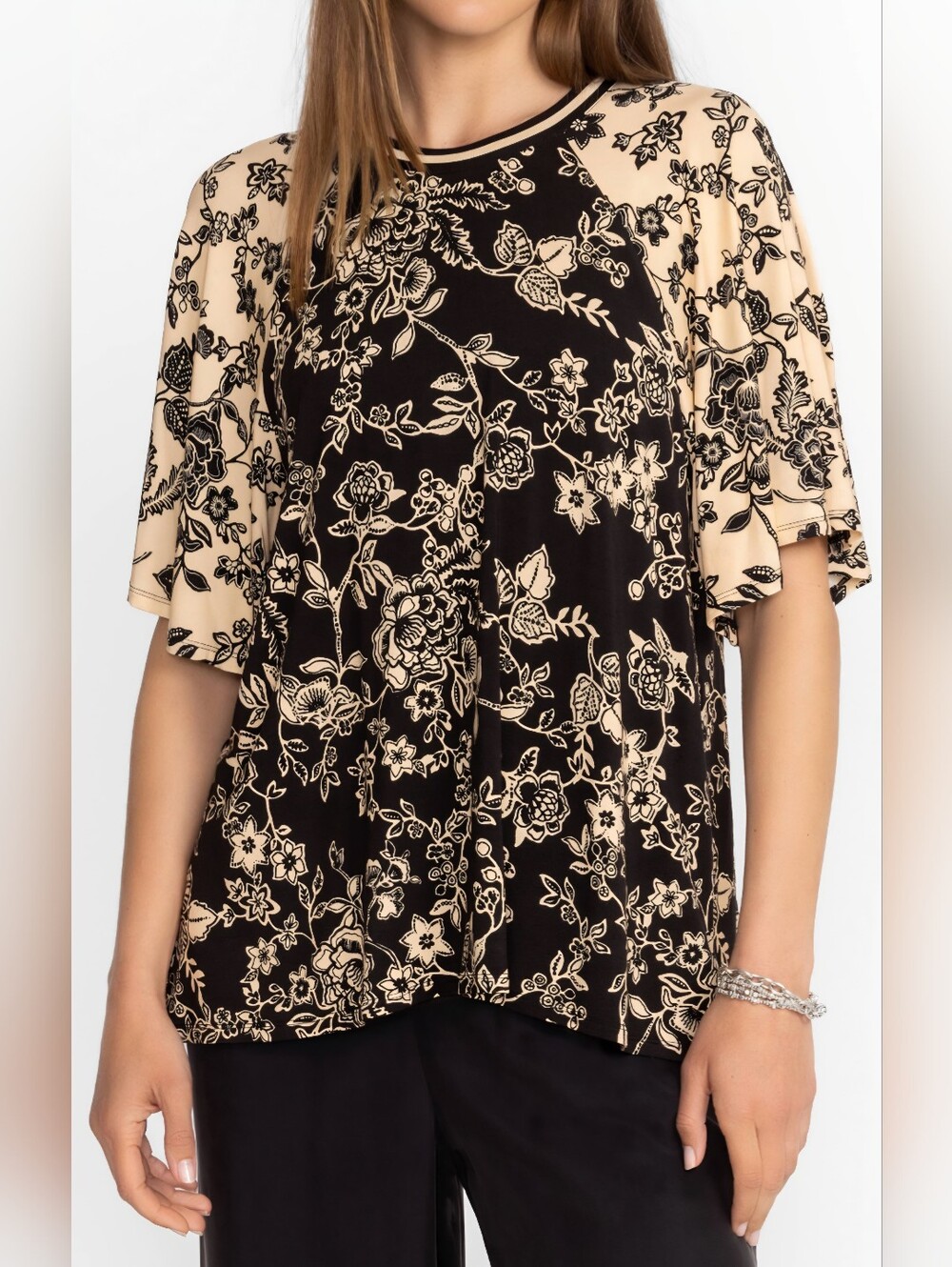 JOHNNY WAS * THE JANIE FAVORITE FLUTTER RAGLAN SLEEVE